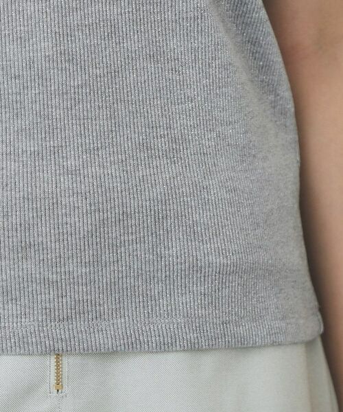 index / インデックス カットソー | ラメリブクルーネックトップス【洗濯機洗い可】 | 詳細23