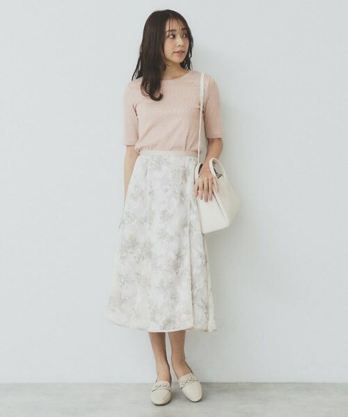 index / インデックス カットソー | ラメリブクルーネックトップス【洗濯機洗い可】 | 詳細8