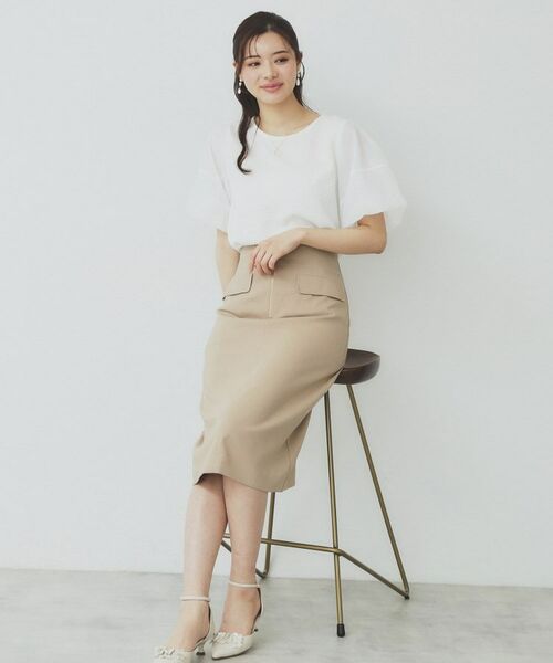 index / インデックス カットソー | シアーバルーンスリーブトップス【洗濯機洗い可】 | 詳細2