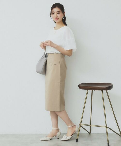 index / インデックス カットソー | シアーバルーンスリーブトップス【洗濯機洗い可】 | 詳細3