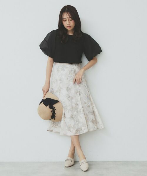 index / インデックス カットソー | シアーバルーンスリーブトップス【洗濯機洗い可】 | 詳細7