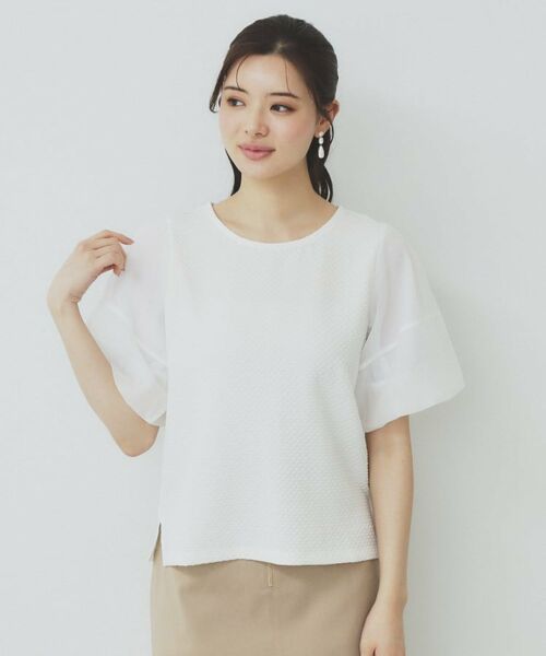 index / インデックス カットソー | シアーバルーンスリーブトップス【洗濯機洗い可】 | 詳細9
