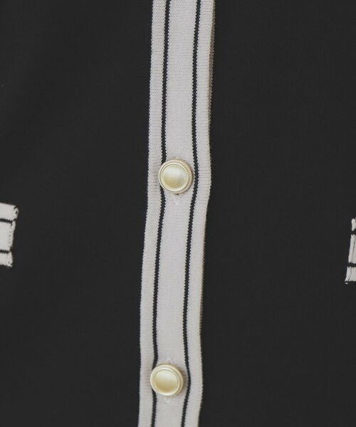 index / インデックス カーディガン・ボレロ | バイカラークルーネックカーディガン/オーガニックコットン混【UV/洗濯機洗い可】 | 詳細10