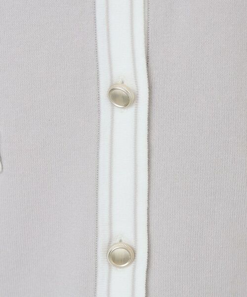 index / インデックス カーディガン・ボレロ | バイカラークルーネックカーディガン/オーガニックコットン混【UV/洗濯機洗い可】 | 詳細14