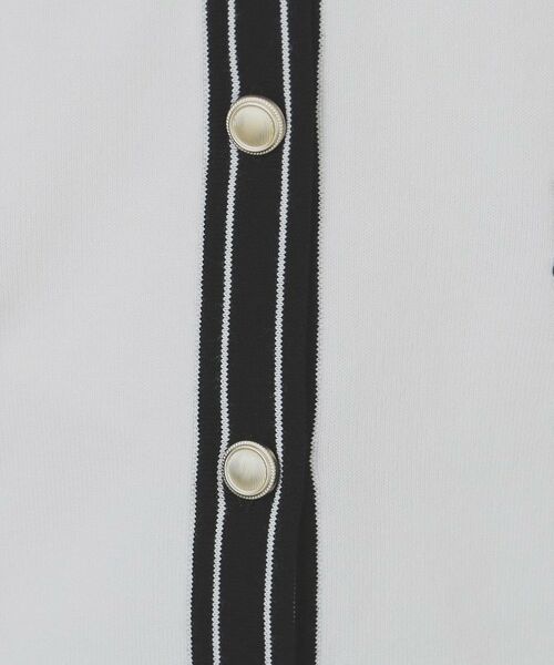 index / インデックス カーディガン・ボレロ | バイカラークルーネックカーディガン/オーガニックコットン混【UV/洗濯機洗い可】 | 詳細5