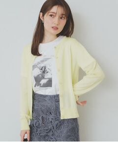 index / インデックス コットンカノコカーディガン【洗濯機洗い可】 コットンカノコカーディガン【洗濯機洗い可】（カーディガン