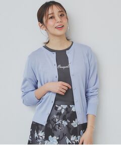 index / インデックス カーディガン・ボレロ | 《7色展開/XS-LLサイズ》ビジューボタンニットカーディガン【洗濯機洗い可/抗ピル/接触冷感】