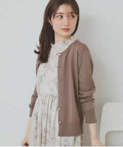 index / インデックス カーディガン・ボレロ | 《7色展開/XS-LLサイズ》ビジューボタンニットカーディガン【洗濯機洗い可/抗ピル/接触冷感】