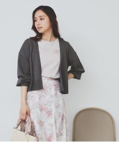 index / インデックス カーディガン・ボレロ | 《6色展開》リラクシーショートカーディガン【洗濯機洗い可/接触冷感/抗ピル】