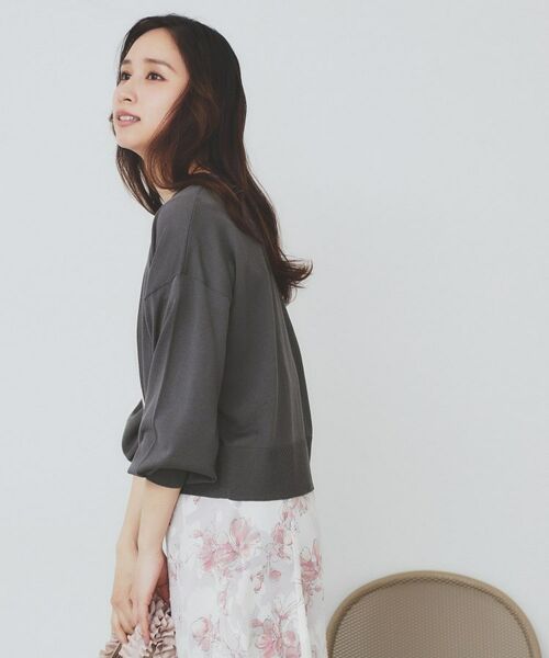 index / インデックス カーディガン・ボレロ | 《6色展開》リラクシーショートカーディガン【洗濯機洗い可/接触冷感/抗ピル】 | 詳細1