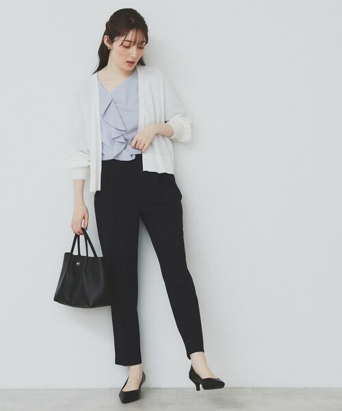 index / インデックス カーディガン・ボレロ | 《6色展開》リラクシーショートカーディガン【洗濯機洗い可/接触冷感/抗ピル】 | 詳細18