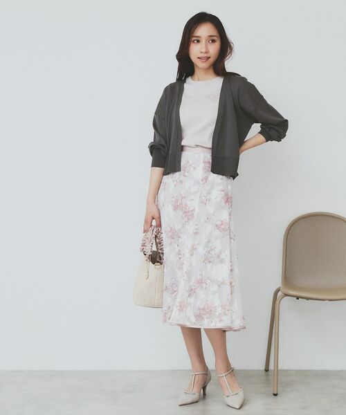 index / インデックス カーディガン・ボレロ | 《6色展開》リラクシーショートカーディガン【洗濯機洗い可/接触冷感/抗ピル】 | 詳細2