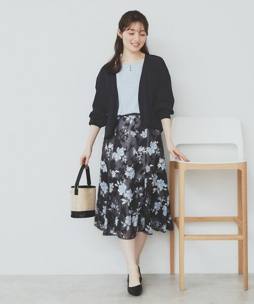 index / インデックス カーディガン・ボレロ | 《6色展開》リラクシーショートカーディガン【洗濯機洗い可/接触冷感/抗ピル】 | 詳細22