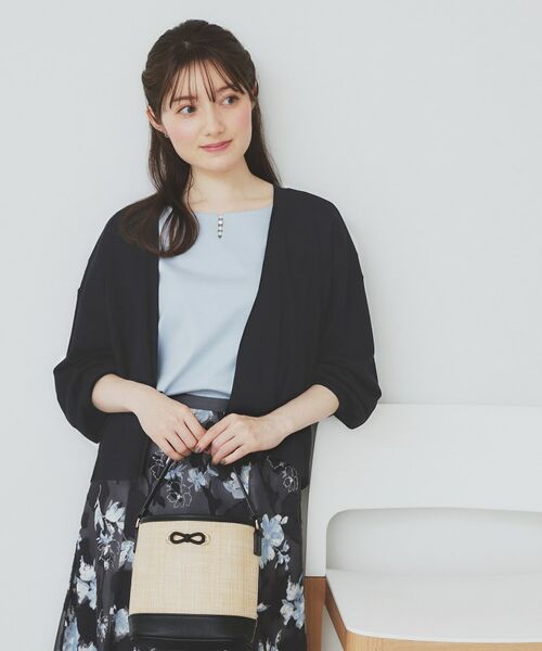 index / インデックス カーディガン・ボレロ | 《6色展開》リラクシーショートカーディガン【洗濯機洗い可/接触冷感/抗ピル】 | 詳細23