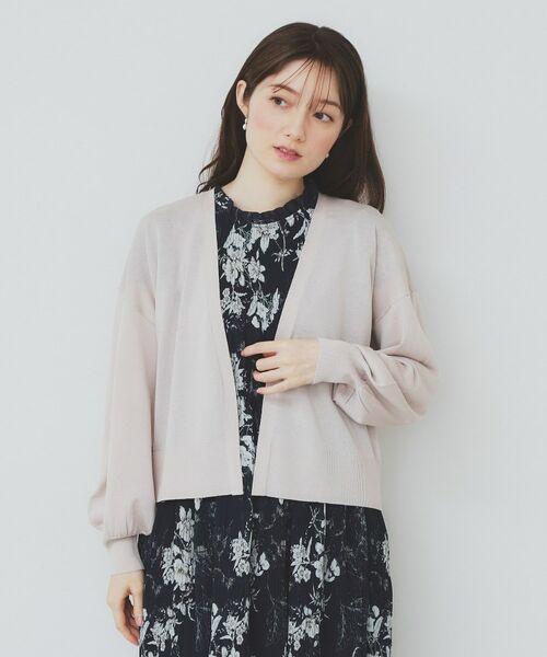 index / インデックス カーディガン・ボレロ | 《6色展開》リラクシーショートカーディガン【洗濯機洗い可/接触冷感/抗ピル】 | 詳細25