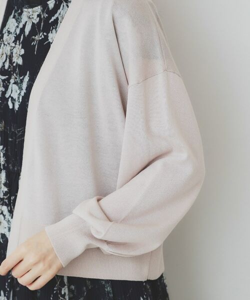 index / インデックス カーディガン・ボレロ | 《6色展開》リラクシーショートカーディガン【洗濯機洗い可/接触冷感/抗ピル】 | 詳細29