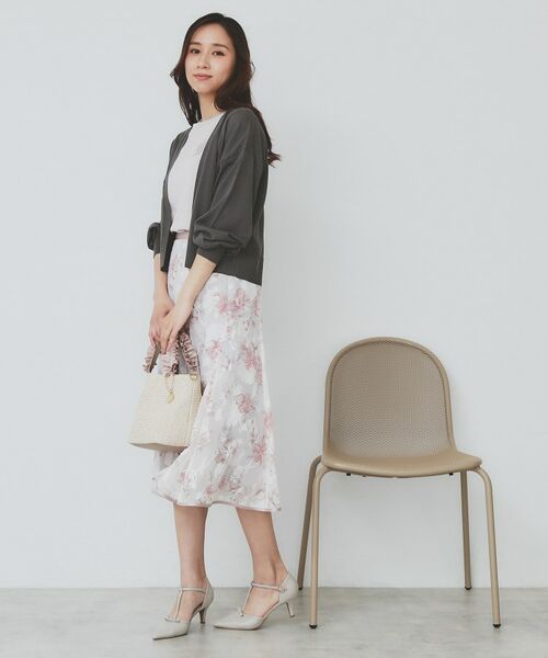 index / インデックス カーディガン・ボレロ | 《6色展開》リラクシーショートカーディガン【洗濯機洗い可/接触冷感/抗ピル】 | 詳細3