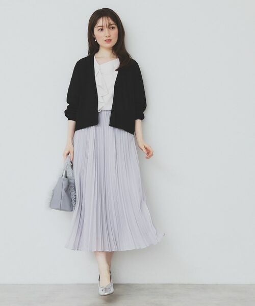 index / インデックス カーディガン・ボレロ | 《6色展開》リラクシーショートカーディガン【洗濯機洗い可/接触冷感/抗ピル】 | 詳細6