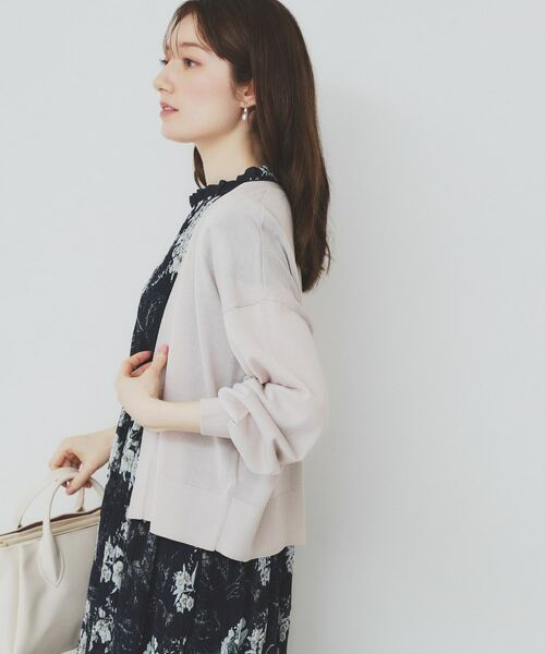 index / インデックス カーディガン・ボレロ | 《6色展開》リラクシーショートカーディガン【洗濯機洗い可/接触冷感/抗ピル】 | 詳細9