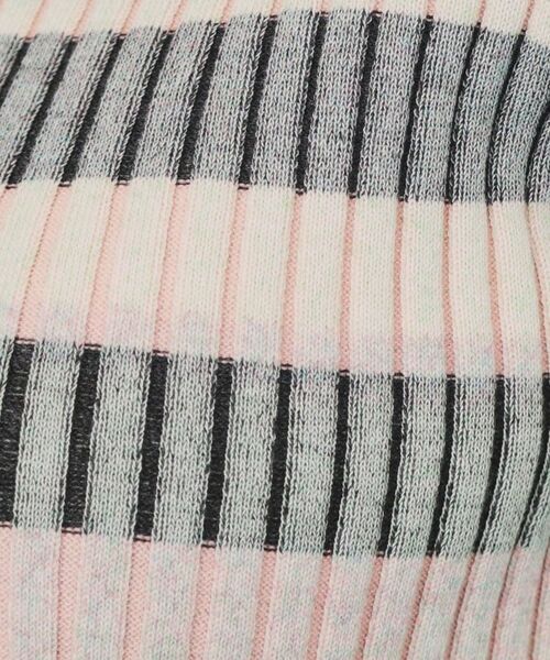 index / インデックス カーディガン・ボレロ | マルチボーダーダブルジップニット【洗濯機洗い可】 | 詳細12
