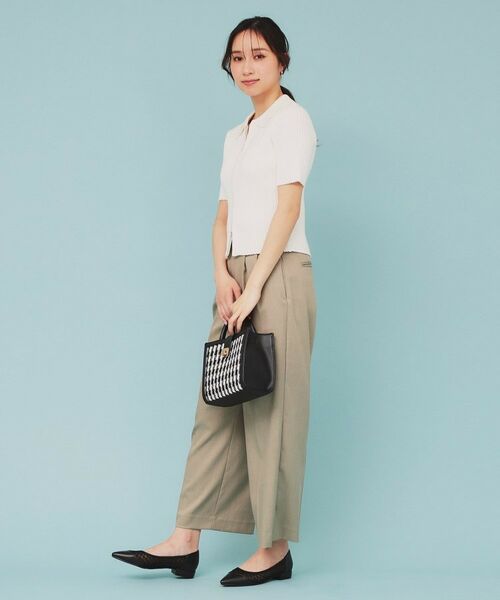 index / インデックス カーディガン・ボレロ | マルチボーダーダブルジップニット【洗濯機洗い可】 | 詳細3