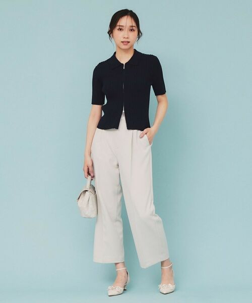 index / インデックス カーディガン・ボレロ | マルチボーダーダブルジップニット【洗濯機洗い可】 | 詳細6