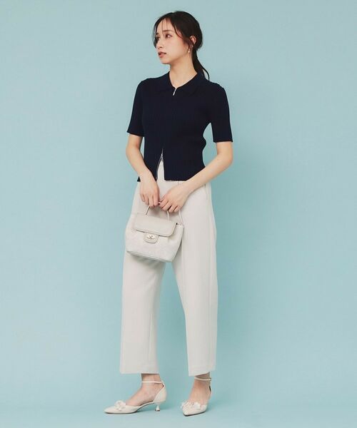 index / インデックス カーディガン・ボレロ | マルチボーダーダブルジップニット【洗濯機洗い可】 | 詳細7