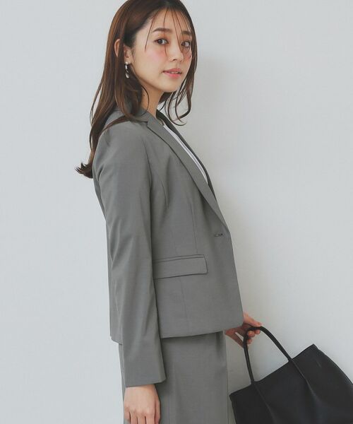 index / インデックス テーラードジャケット | ストレッチテーラードジャケット/セットアップ対応【洗える/抗ピル/接触冷感】 | 詳細1