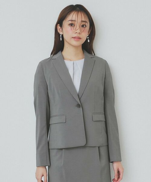 index / インデックス テーラードジャケット | ストレッチテーラードジャケット/セットアップ対応【洗える/抗ピル/接触冷感】 | 詳細13