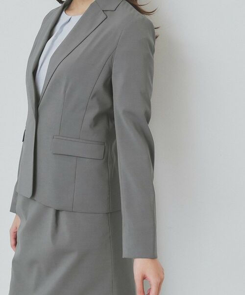 index / インデックス テーラードジャケット | ストレッチテーラードジャケット/セットアップ対応【洗える/抗ピル/接触冷感】 | 詳細17