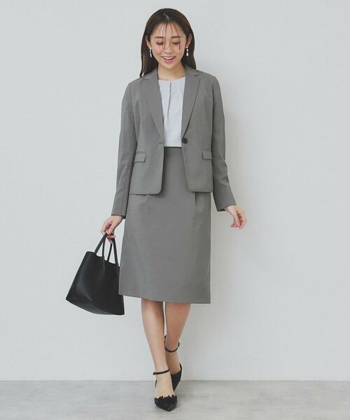 index / インデックス テーラードジャケット | ストレッチテーラードジャケット/セットアップ対応【洗える/抗ピル/接触冷感】 | 詳細3