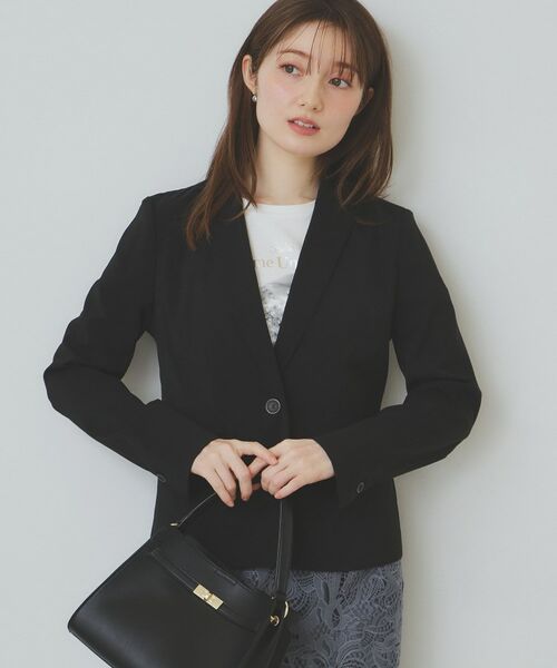 index / インデックス テーラードジャケット | ストレッチテーラードジャケット/セットアップ対応【洗える/抗ピル/接触冷感】 | 詳細5