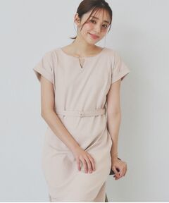 index / インデックス ミニ丈・ひざ丈ワンピース | 《5色展開/XS-3Lサイズ》Iラインシルエットワンピース【UV/接触冷感/洗濯機洗い可】