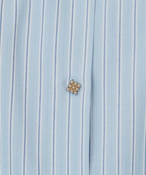 index / インデックス ミニ丈・ひざ丈ワンピース | ストライプシャツワンピース【洗濯機洗い可/イージーアイロン】 | 詳細20