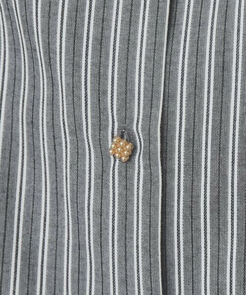 index / インデックス ミニ丈・ひざ丈ワンピース | ストライプシャツワンピース【洗濯機洗い可/イージーアイロン】 | 詳細7