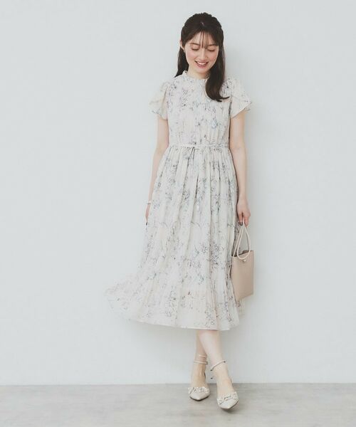 index / インデックス ミニ丈・ひざ丈ワンピース | マジョリカフレアワンピース【洗濯機洗い可】 | 詳細11