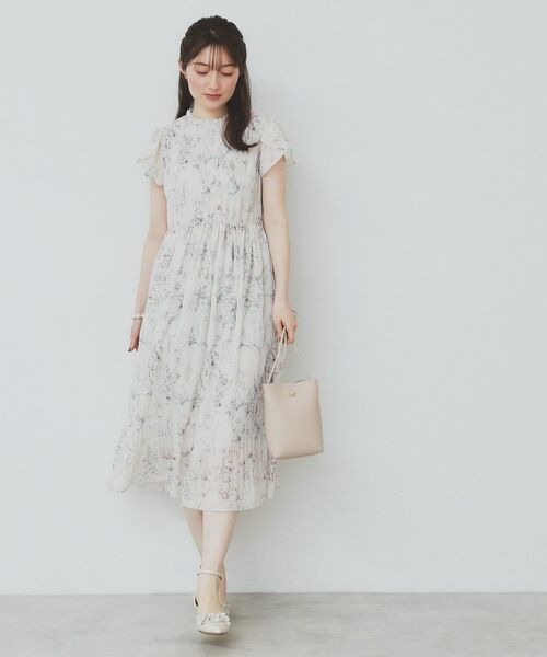 index / インデックス ミニ丈・ひざ丈ワンピース | マジョリカフレアワンピース【洗濯機洗い可】 | 詳細12