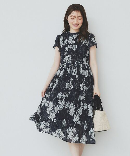 index / インデックス ミニ丈・ひざ丈ワンピース | マジョリカフレアワンピース【洗濯機洗い可】 | 詳細15