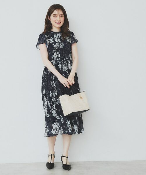 index / インデックス ミニ丈・ひざ丈ワンピース | マジョリカフレアワンピース【洗濯機洗い可】 | 詳細16