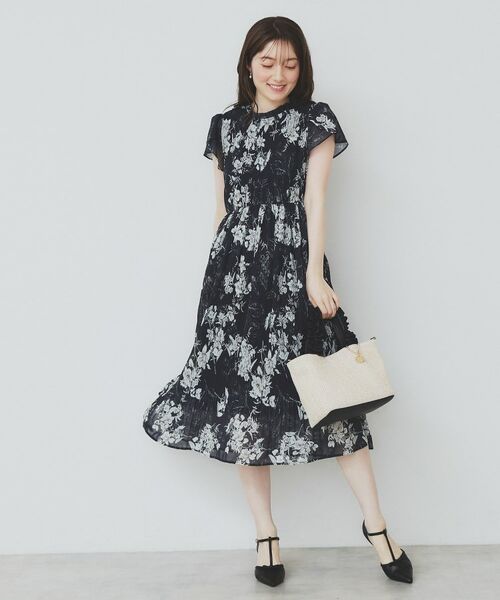 index / インデックス ミニ丈・ひざ丈ワンピース | マジョリカフレアワンピース【洗濯機洗い可】 | 詳細17