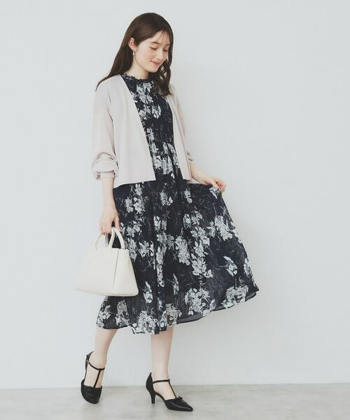 index / インデックス ミニ丈・ひざ丈ワンピース | マジョリカフレアワンピース【洗濯機洗い可】 | 詳細18