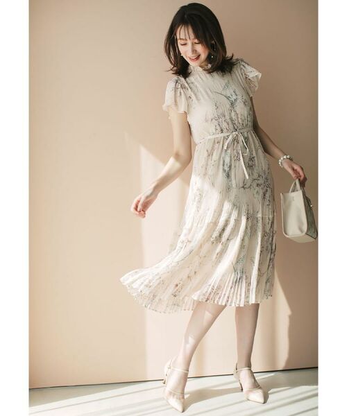 index / インデックス ミニ丈・ひざ丈ワンピース | マジョリカフレアワンピース【洗濯機洗い可】 | 詳細2