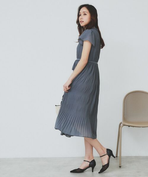 index / インデックス ミニ丈・ひざ丈ワンピース | マジョリカフレアワンピース【洗濯機洗い可】 | 詳細5