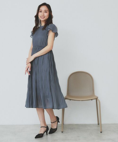 index / インデックス ミニ丈・ひざ丈ワンピース | マジョリカフレアワンピース【洗濯機洗い可】 | 詳細6