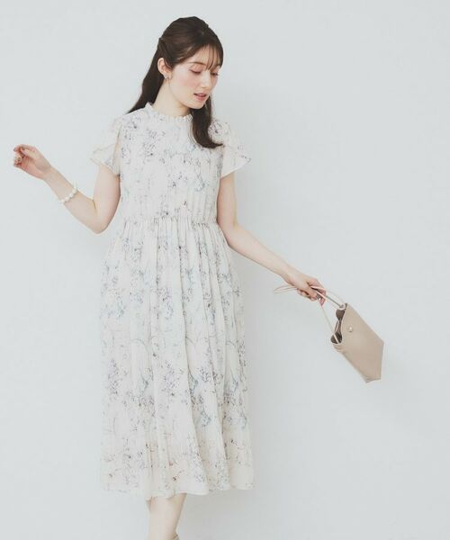 index / インデックス ミニ丈・ひざ丈ワンピース | マジョリカフレアワンピース【洗濯機洗い可】 | 詳細8