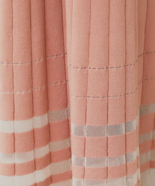index / インデックス ミニ丈・ひざ丈ワンピース | シアーラインニットワンピース【UV/洗濯機洗い可】 | 詳細12