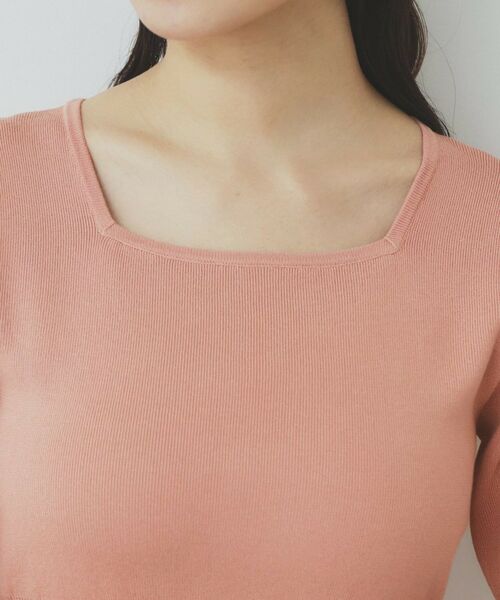 index / インデックス ミニ丈・ひざ丈ワンピース | シアーラインニットワンピース【UV/洗濯機洗い可】 | 詳細28