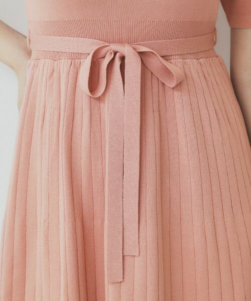 index / インデックス ミニ丈・ひざ丈ワンピース | シアーラインニットワンピース【UV/洗濯機洗い可】 | 詳細30