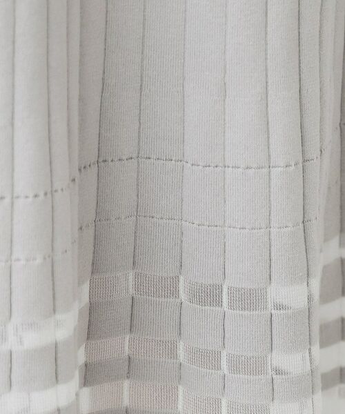index / インデックス ミニ丈・ひざ丈ワンピース | シアーラインニットワンピース【UV/洗濯機洗い可】 | 詳細6