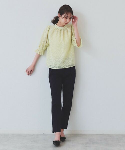 index / インデックス パンツ | 《6色展開/XS-LLサイズ》コンパクトストレッチテーパードパンツ【洗濯機洗い可/吸水速乾/透け防止/イージーアイロン】 | 詳細14